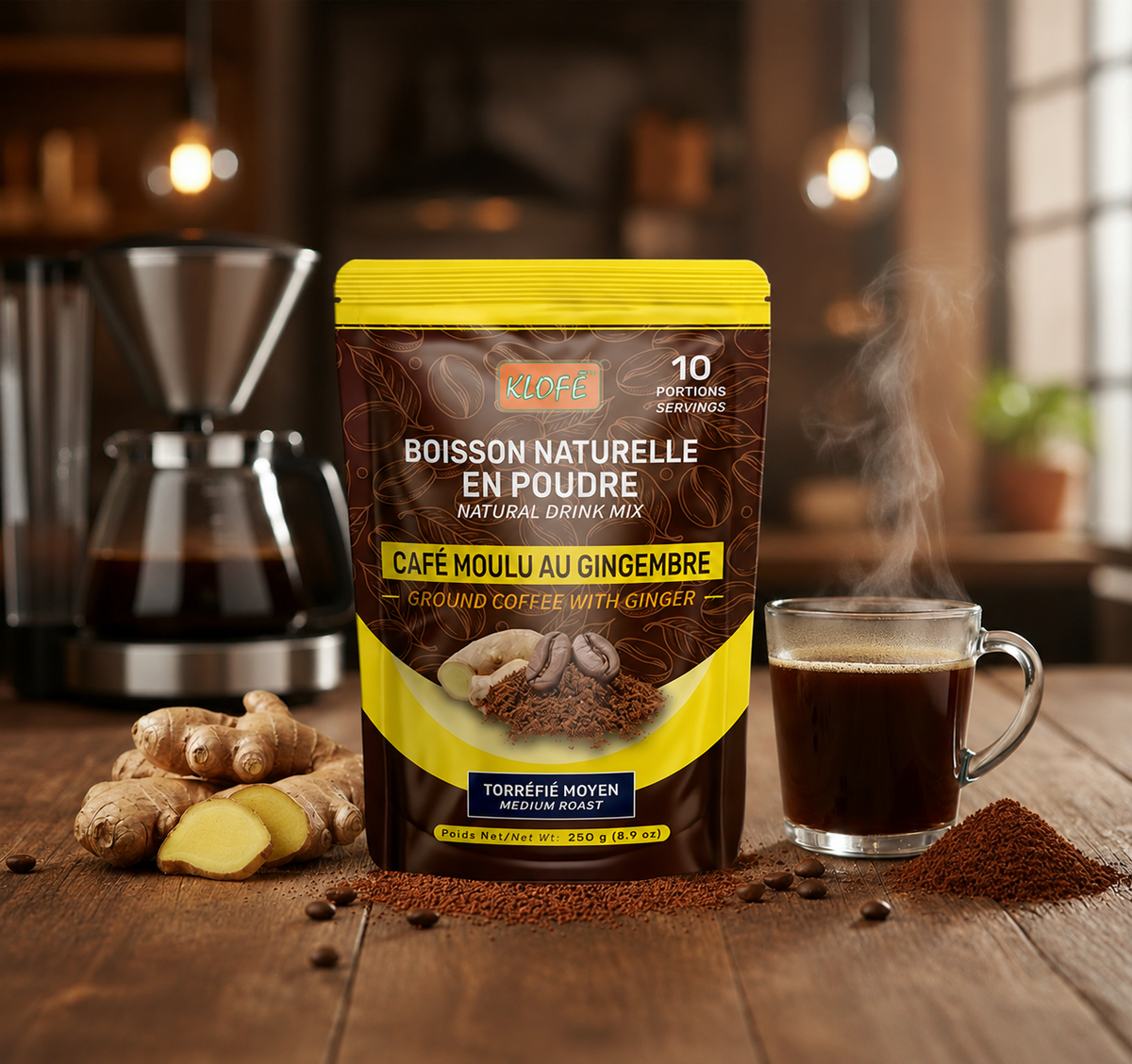 Ground Coffee with Ginger