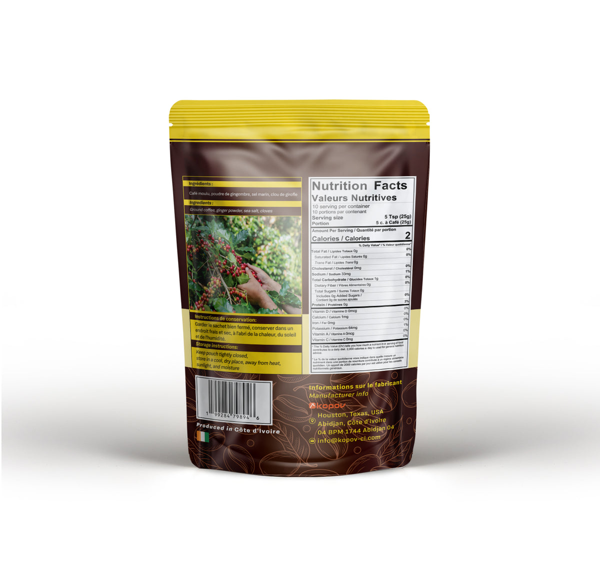 Ground Coffee with Ginger